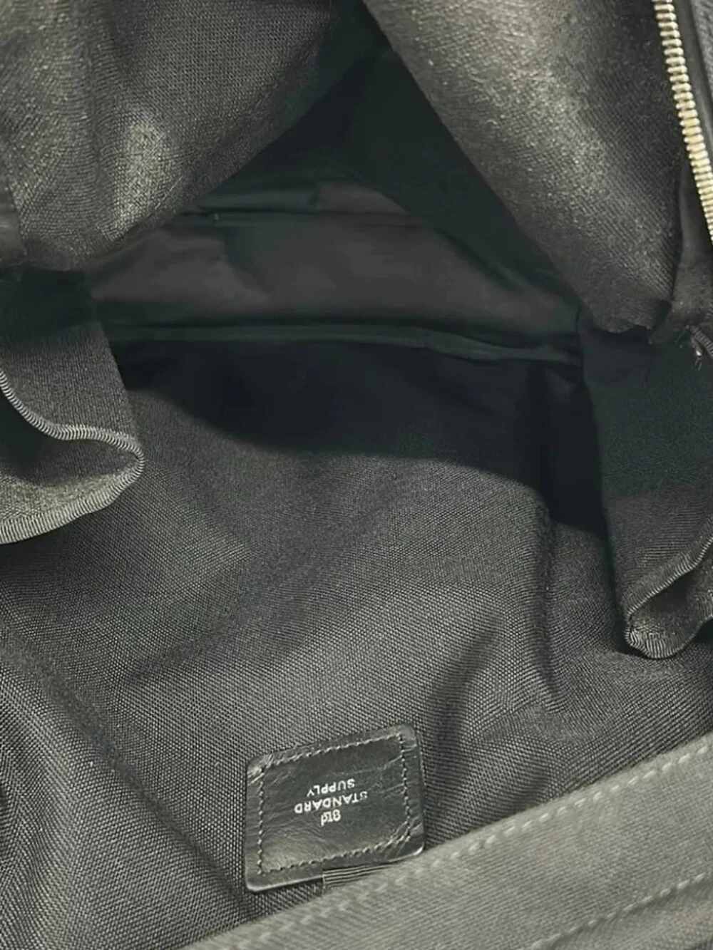 STANDARD SUPPLY Black Nylon Backpack